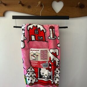 Hello Kitty Pink Christmas Blanket